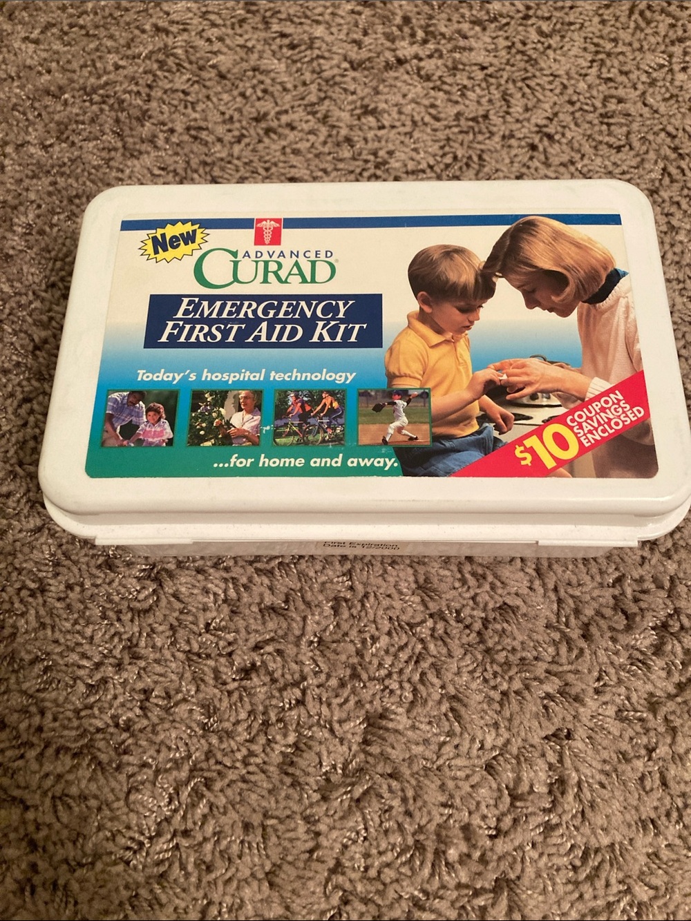 White Emergency First Aid Kit - Compact Home Care